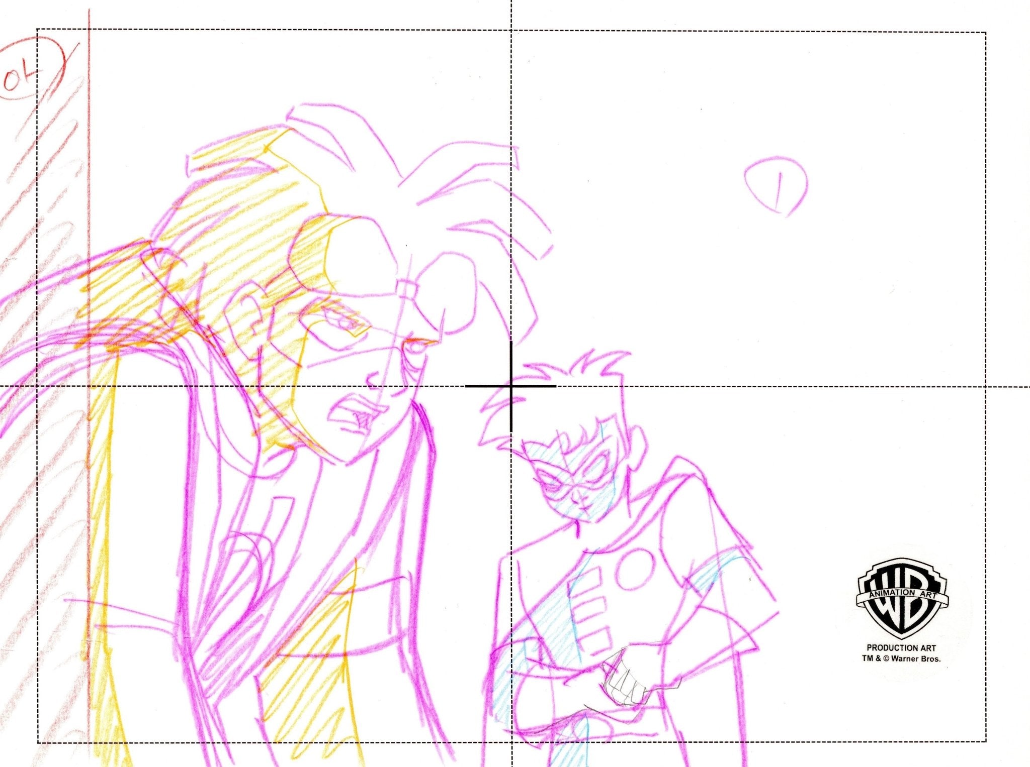Static Shock Original Production Drawing: Static Shock and Robin ...