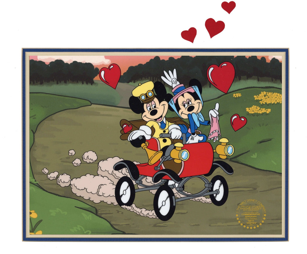 DISNEY ディズニー セル画 セリグラフミッキー&ミニー サンデードライブ Sunday Drive Sericel: Mickey and Minnie – Choice Fine Art