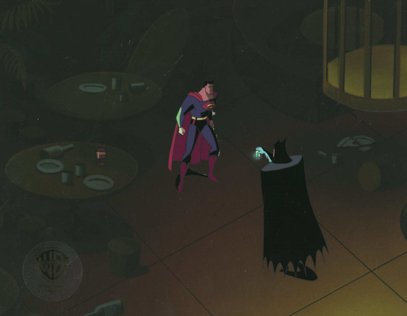 Superman the Animated Series Original Production Cel: Batman and Superman - Choice Fine Art