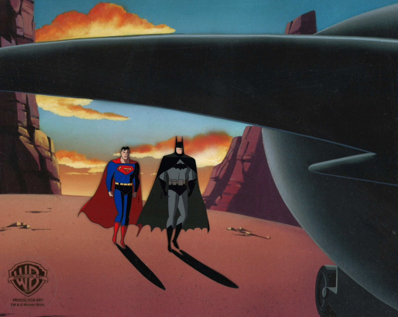 Superman the Animated Series Original Production Cel: Batman and Superman - Choice Fine Art