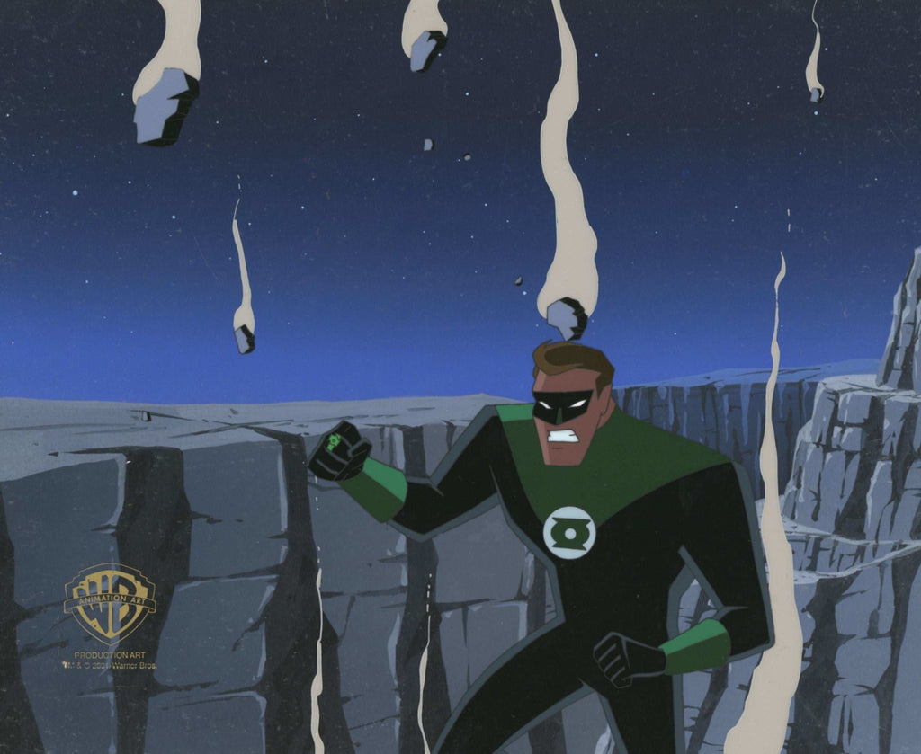 Superman the Animated Series Original Production Cel on Original Background: Green Lantern - Choice Fine Art