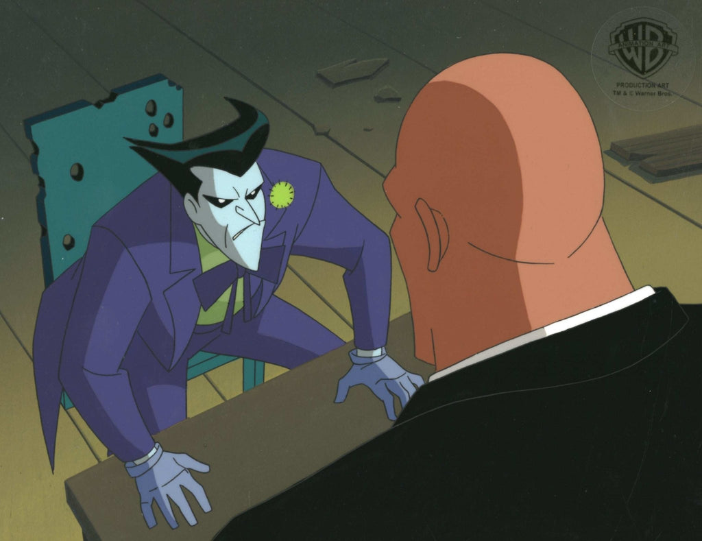 Superman the Animated Series Original Production Cel on Original Background: Joker and Lex Luthor - Choice Fine Art