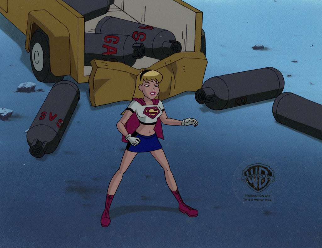 Superman the Animated Series Original Production Cel on Original Background: Supergirl - Choice Fine Art