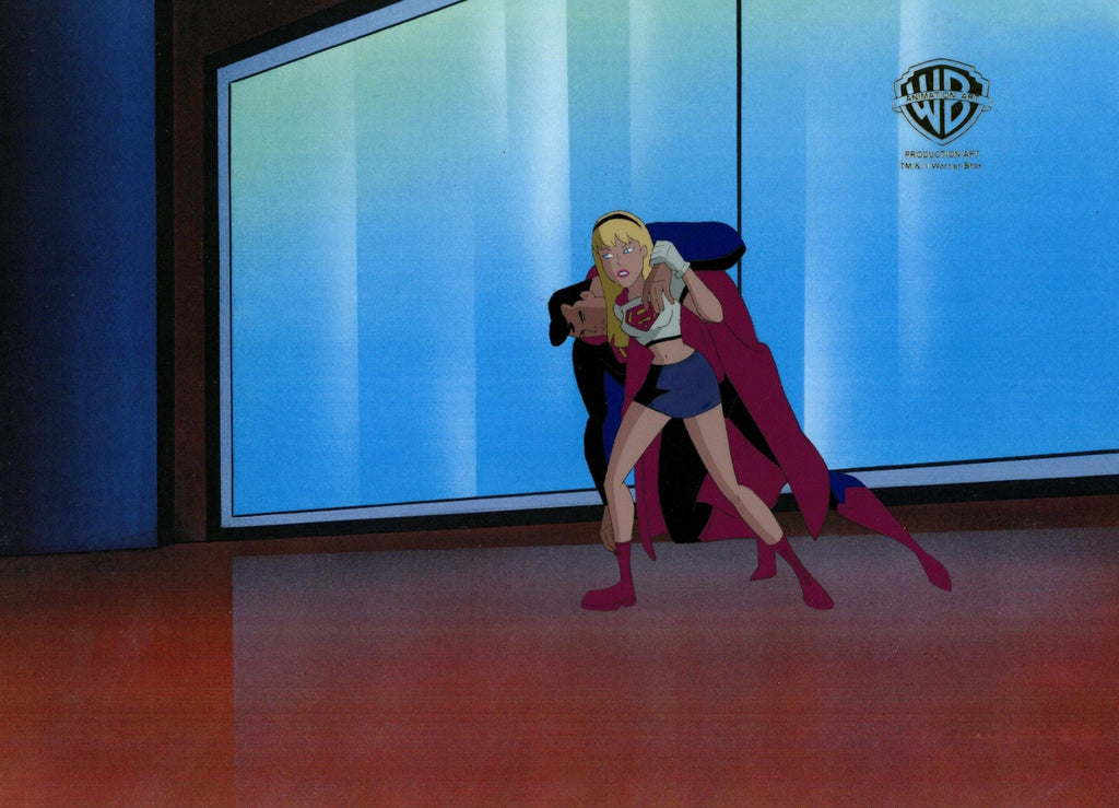 Superman the Animated Series Original Production Cel: Supergirl and Superman - Choice Fine Art