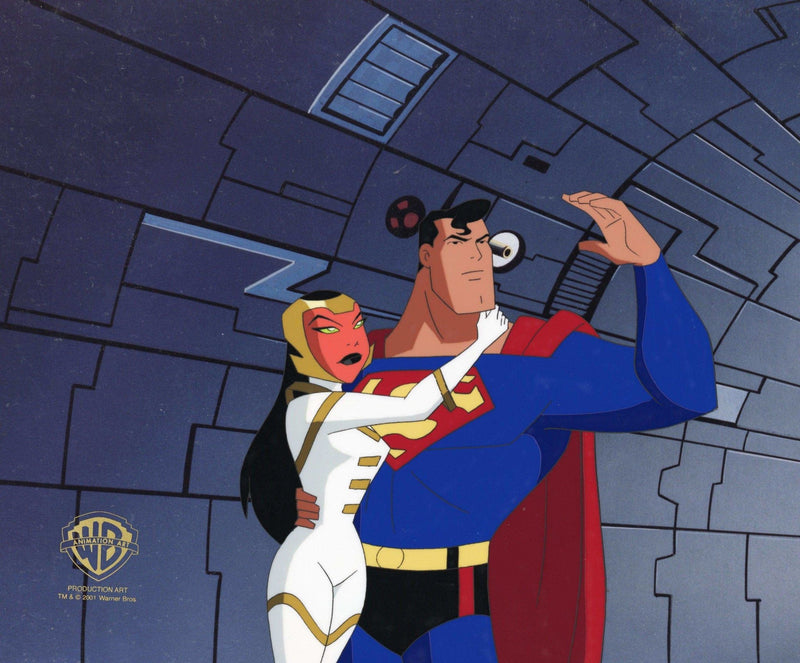Superman the Animated Series Original Production Cel: Superman and Cetea - Choice Fine Art