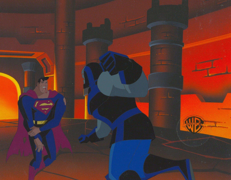Superman the Animated Series Original Production Cel: Superman and Darkseid - Choice Fine Art