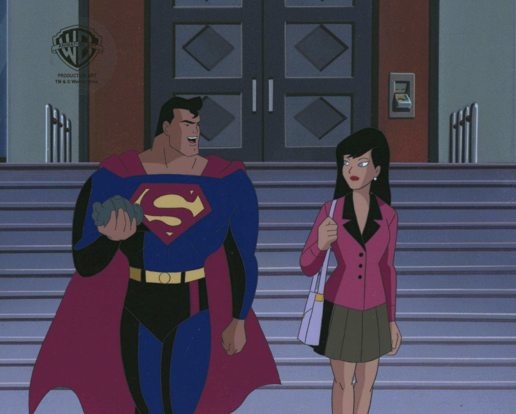 Superman the Animated Series Original Production Cel: Superman and Lois - Choice Fine Art