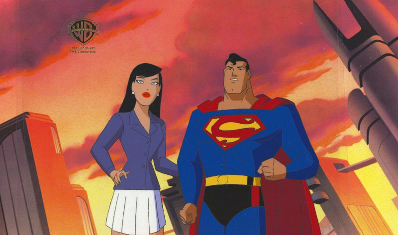 Superman the Animated Series Original Production Cel: Superman and Lois Lane - Choice Fine Art