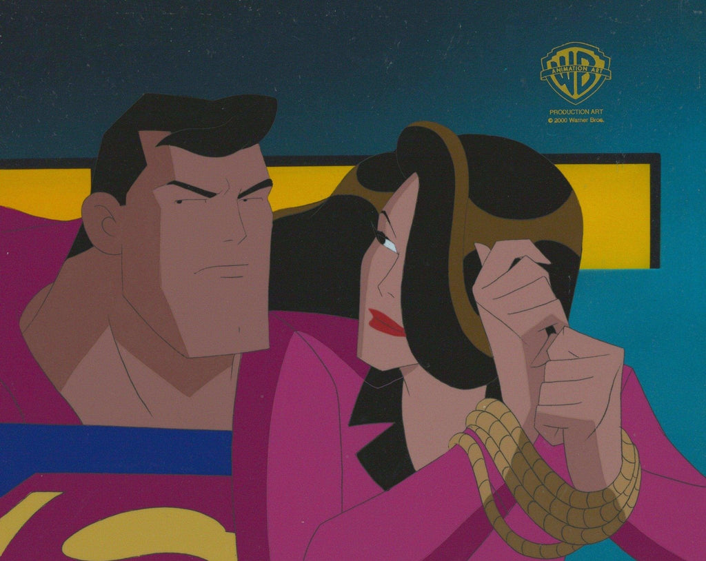 Superman the Animated Series Original Production Cel: Superman and Talia - Choice Fine Art