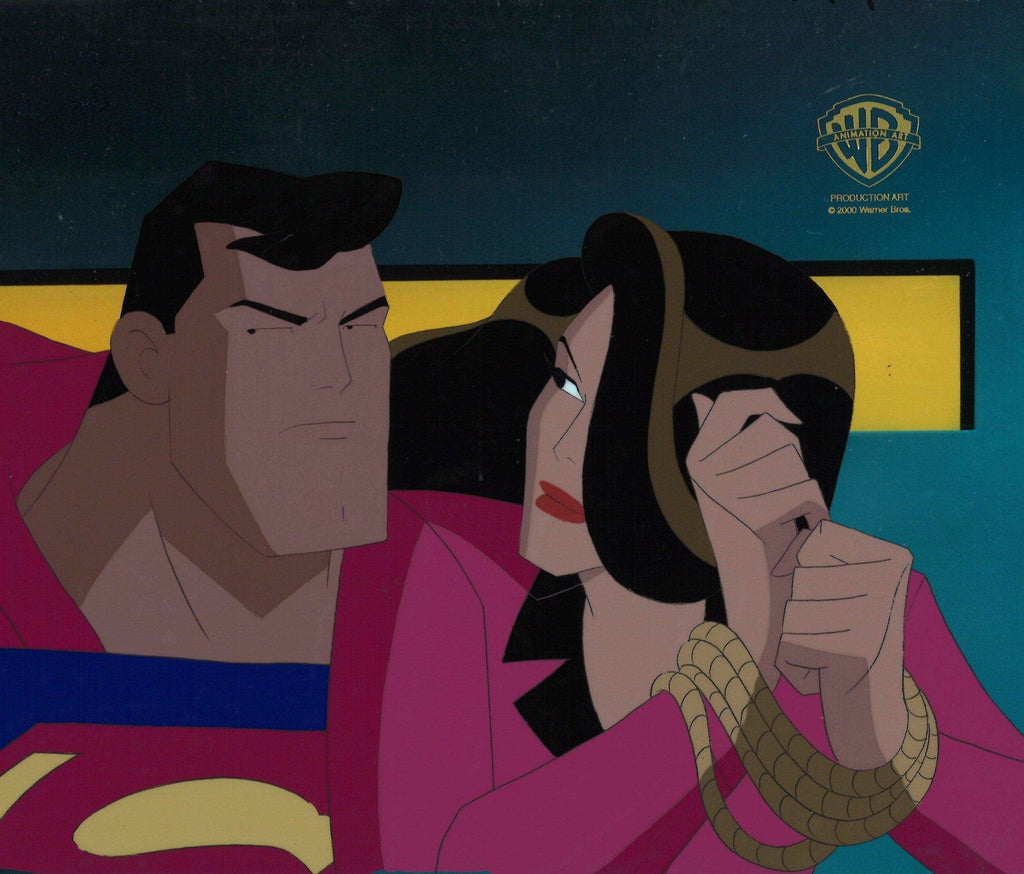 Superman the Animated Series Original Production Cel: Superman and Talia Al Ghul - Choice Fine Art