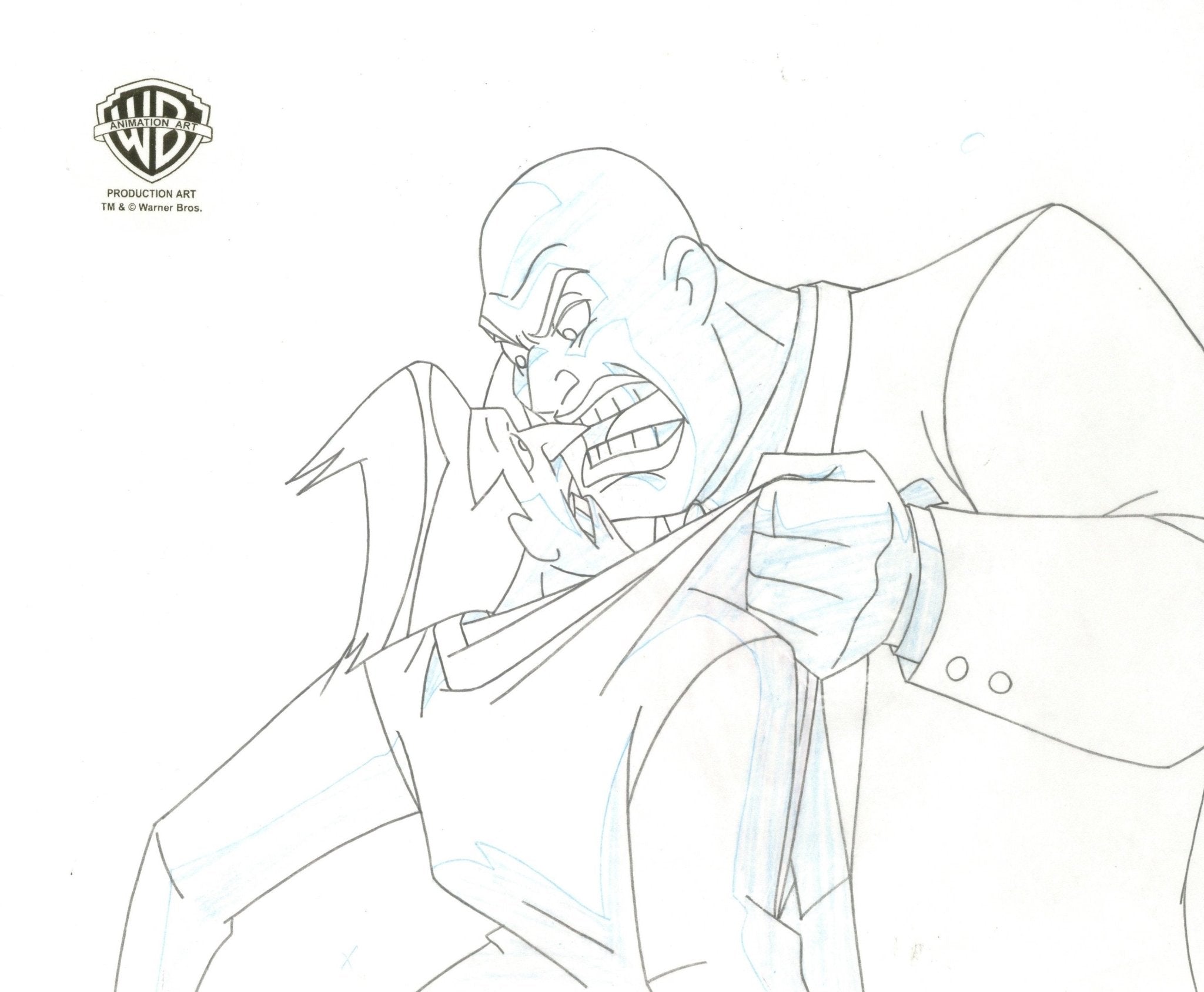Drawing Lex Animation Superman the Animated Series Original Production Cel with Matching Dra ...