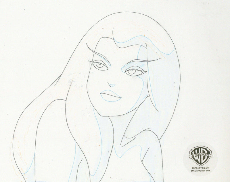 Superman the Animated Series Original Production Cel with Matching Drawing: Maxima - Choice Fine Art