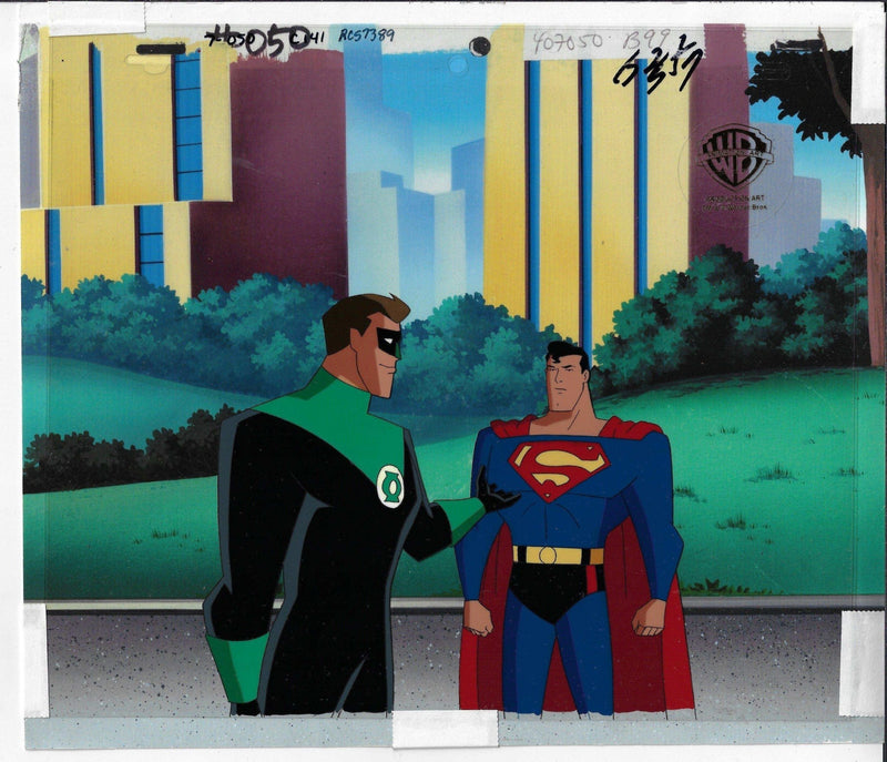 Superman: The Animated Series Production Cel: Superman And Green Lantern - Choice Fine Art