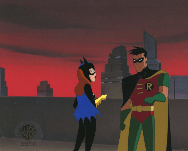 The New Batman Adventures Original Production Cel: Batgirl and Robin - Choice Fine Art