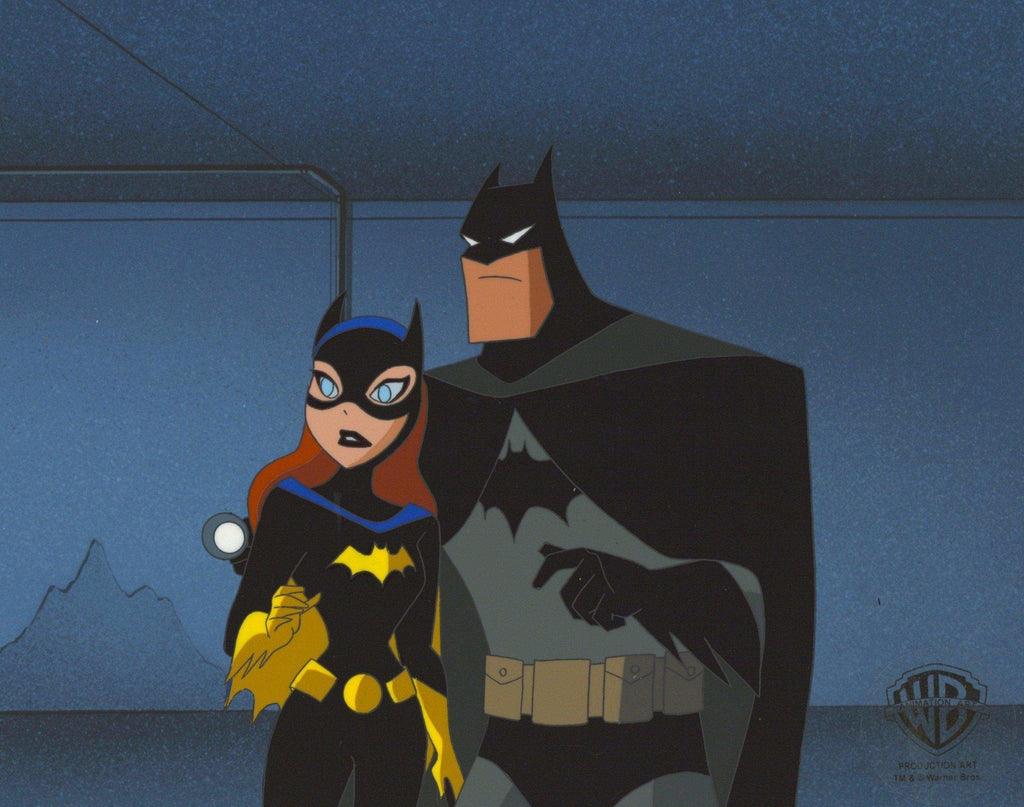 The New Batman Adventures Original Production Cel: Batman and Batgirl - Choice Fine Art
