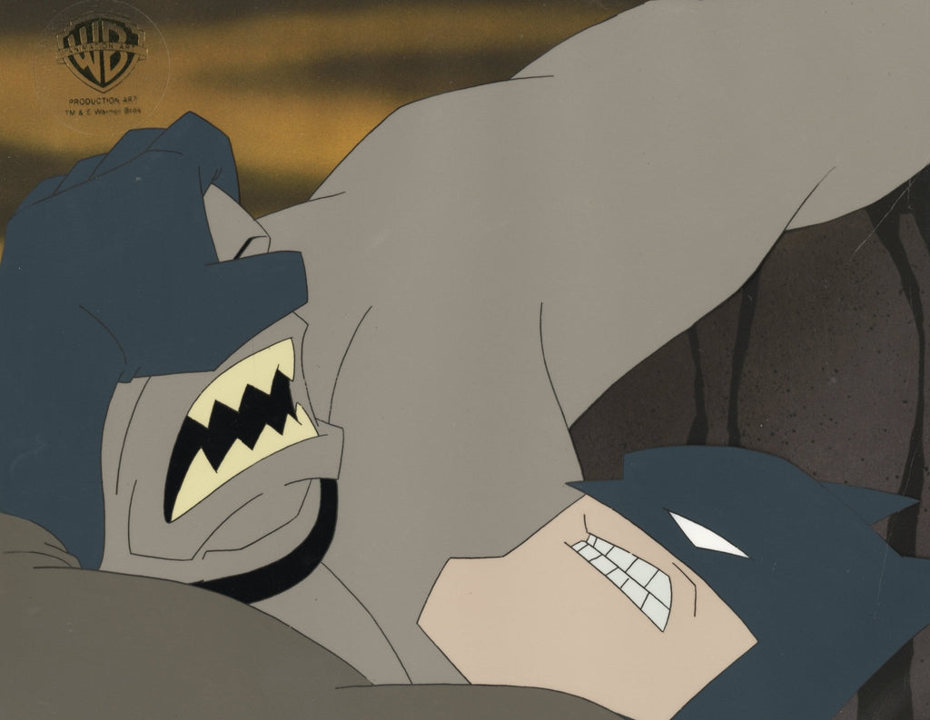 The New Batman Adventures Original Production Cel: Batman and Mutant Leader - Choice Fine Art