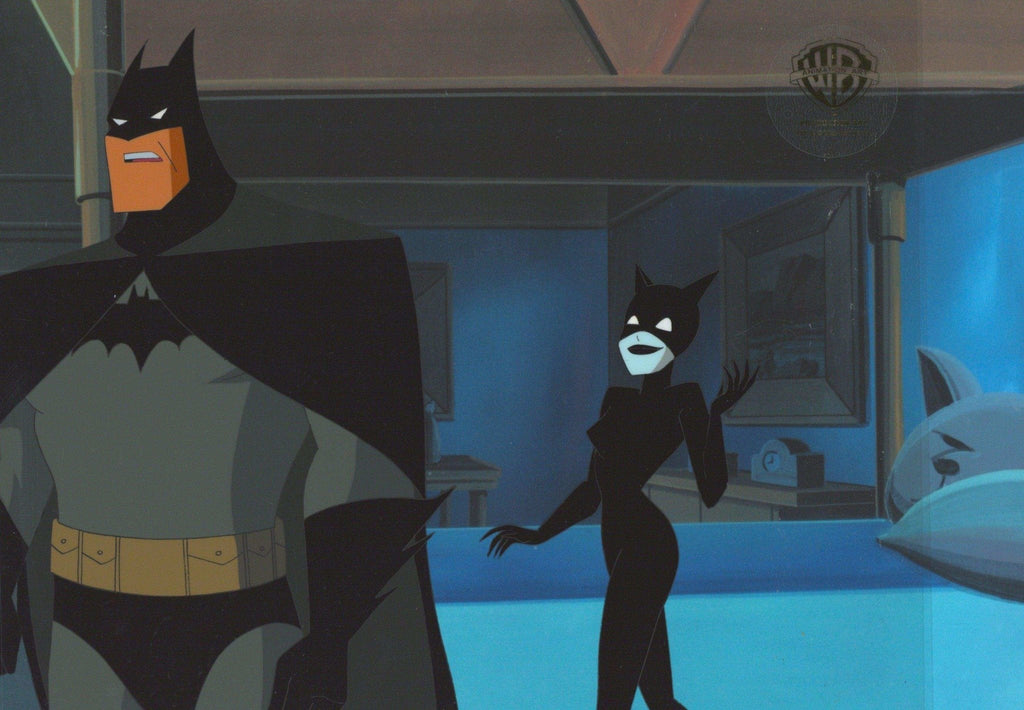The New Batman Adventures Original Production Cel: Catwoman and Batman - Choice Fine Art