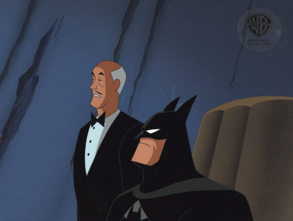 The New Batman Adventures Original Production Cel on Original Background: Batman and Alfred - Choice Fine Art