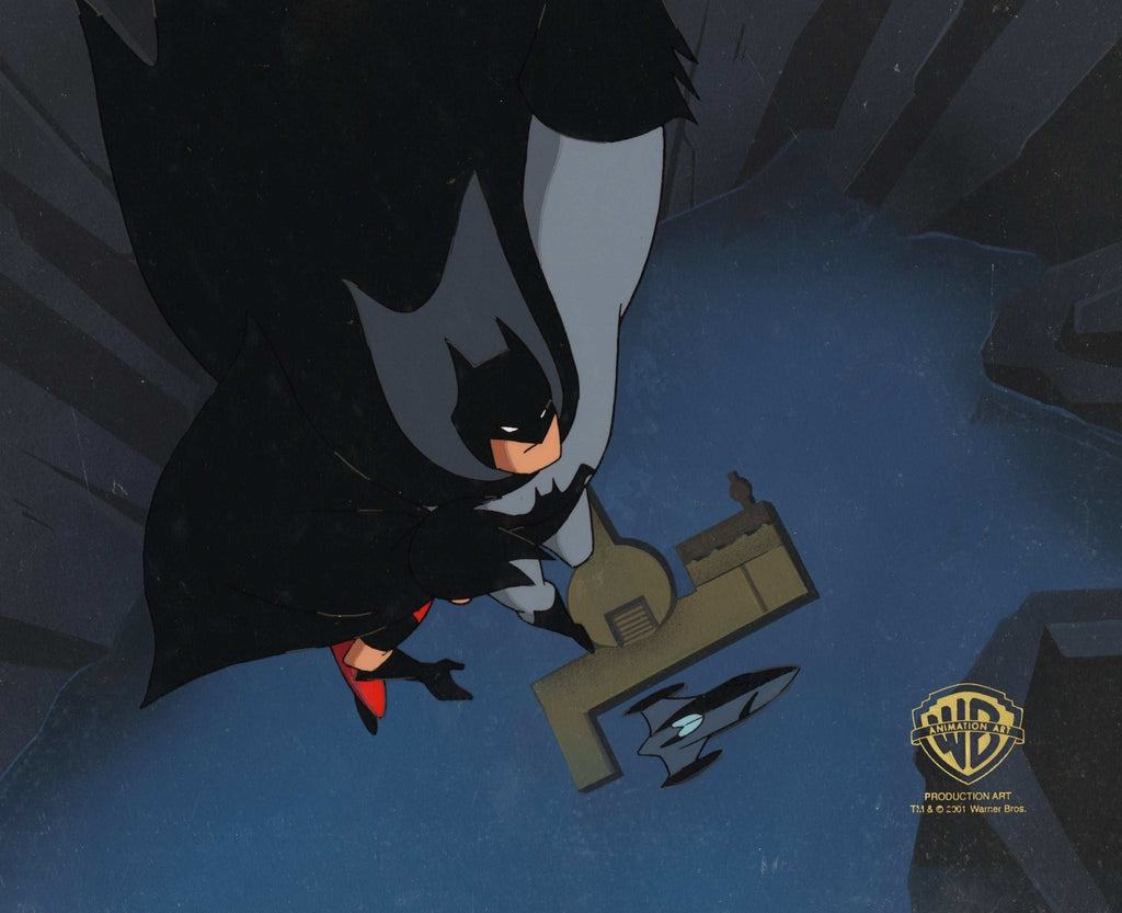 The New Batman Adventures Original Production Cel on Original Background: Batman and Robin - Choice Fine Art