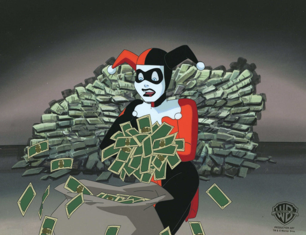 The New Batman Adventures Original Production Cel with Matching Drawing: Harley Quinn - Choice Fine Art