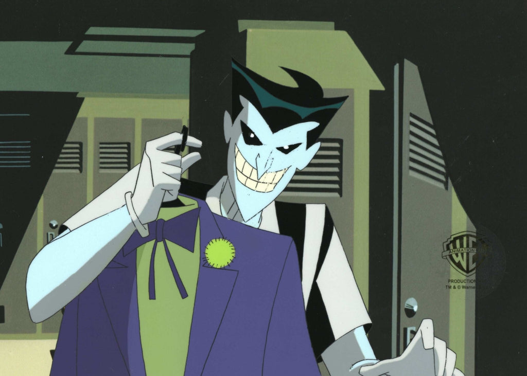The New Batman Adventures Original Production Cel With Matching Drawing: Joker - Choice Fine Art