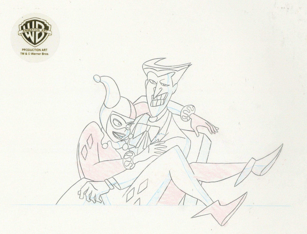 The New Batman Adventures Original Production Drawing: Joker and Harley Quinn - Choice Fine Art