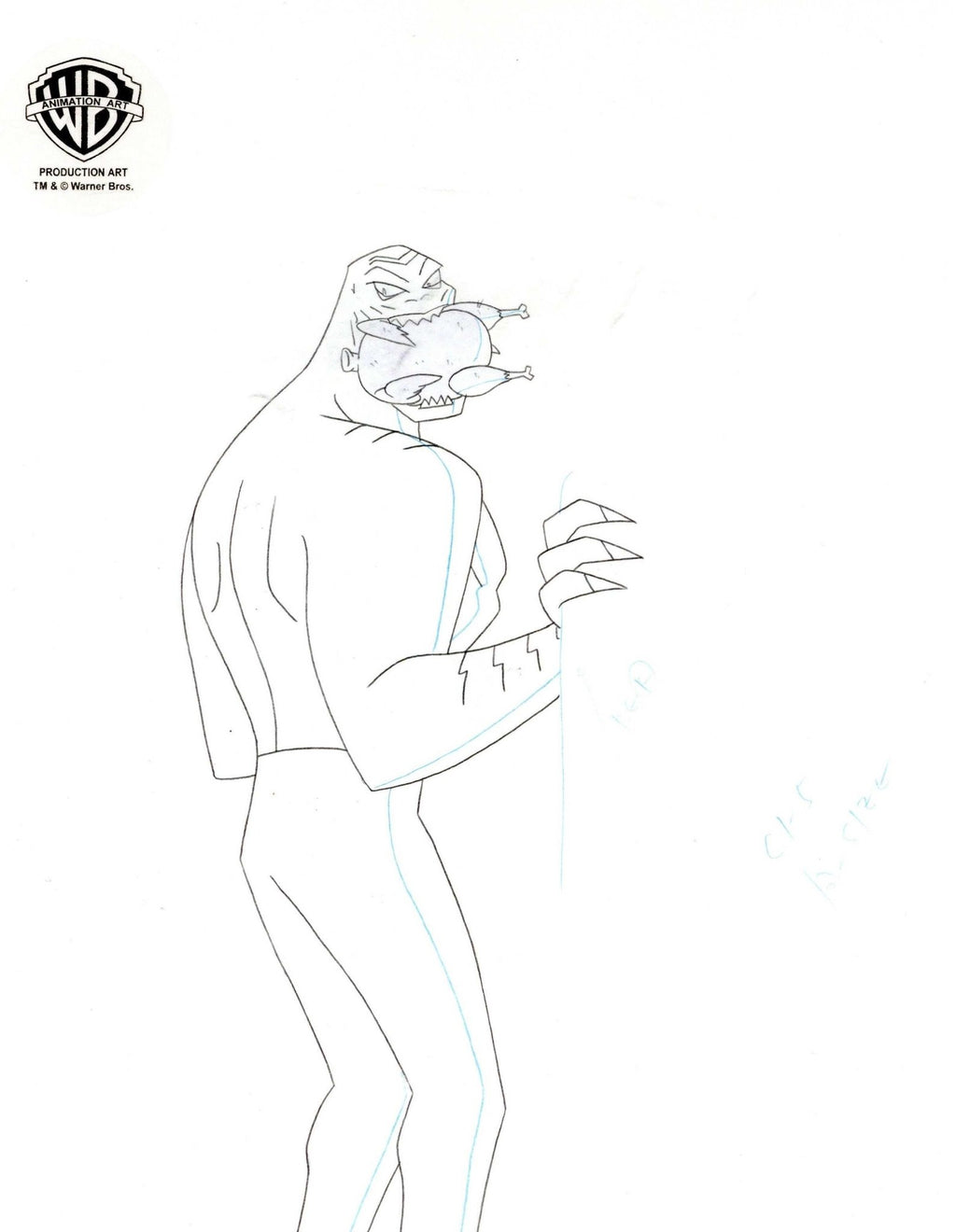 The New Batman Adventures Original Production Drawing: Killer Croc - Choice Fine Art