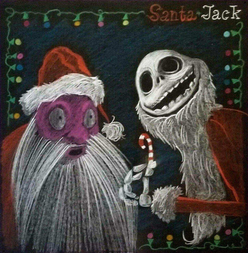 The Nightmare Before Christmas, Original Pastel Storyboard: Jack Skellington and Santa - Choice Fine Art