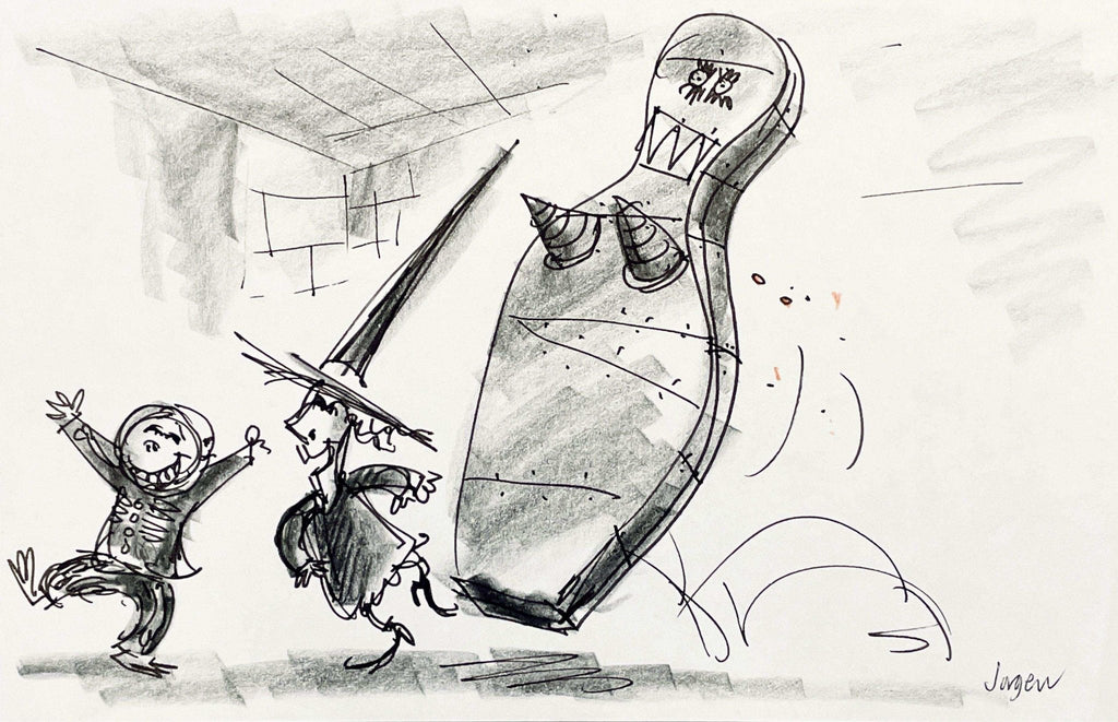 The Nightmare Before Christmas, Original Storyboard: Barrel and Shock - Choice Fine Art