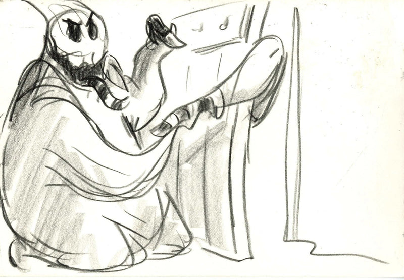 The Nightmare Before Christmas Storyboard Drawing: Oogie Boogie - Choice Fine Art