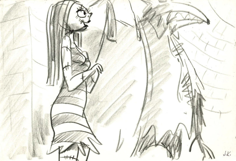 The Nightmare Before Christmas Storyboard Drawing: Sally - Choice Fine Art