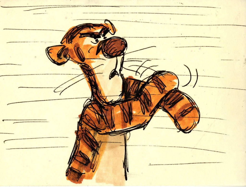 Tigger Original Storyboard Drawing - Choice Fine Art