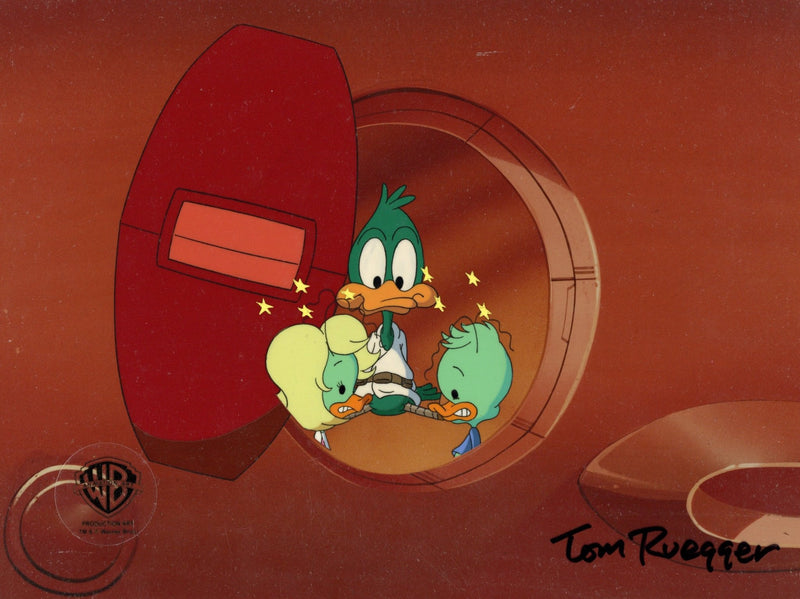 Tom Ruegger Productions Tiny Toon Adventures Original Production Cel Signed by Tom Ruegger: Pl ...