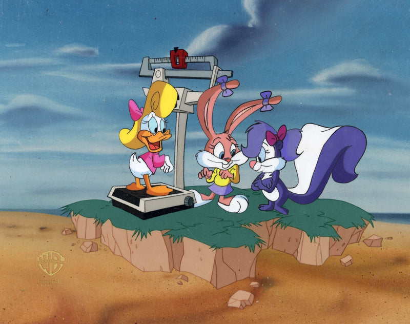 Tiny Toons Original Production Cel: Babs Bunny, Shirley the Loon and F ...