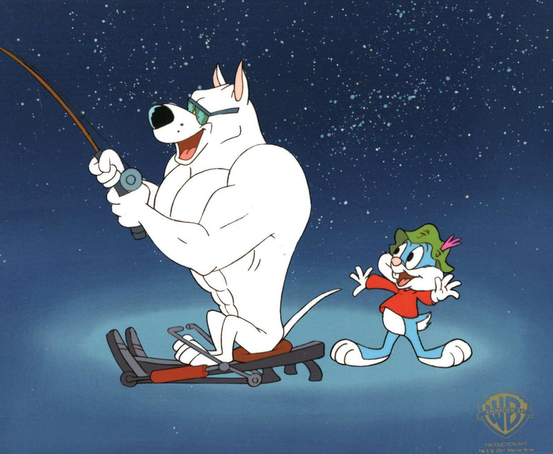 Tiny Toons Original Production Cel: Buster Bunny and Arnold the Pitbull - Choice Fine Art