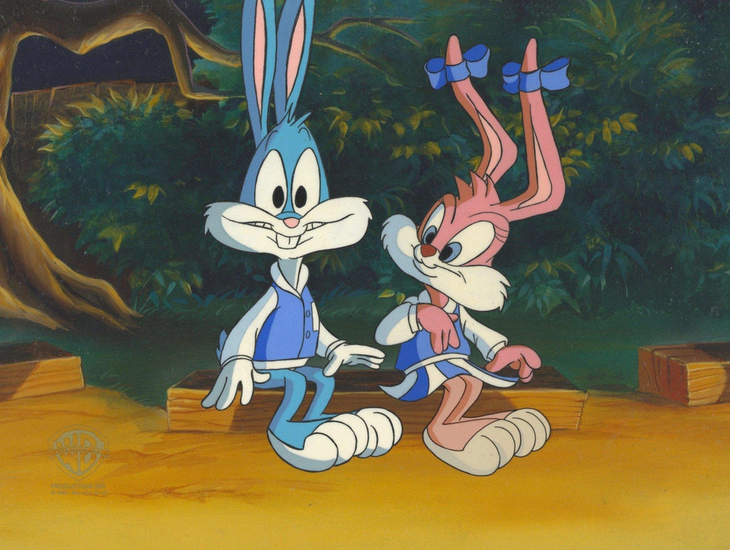 Tiny Toons Original Production Cel: Buster Bunny and Babs Bunny - Choice Fine Art