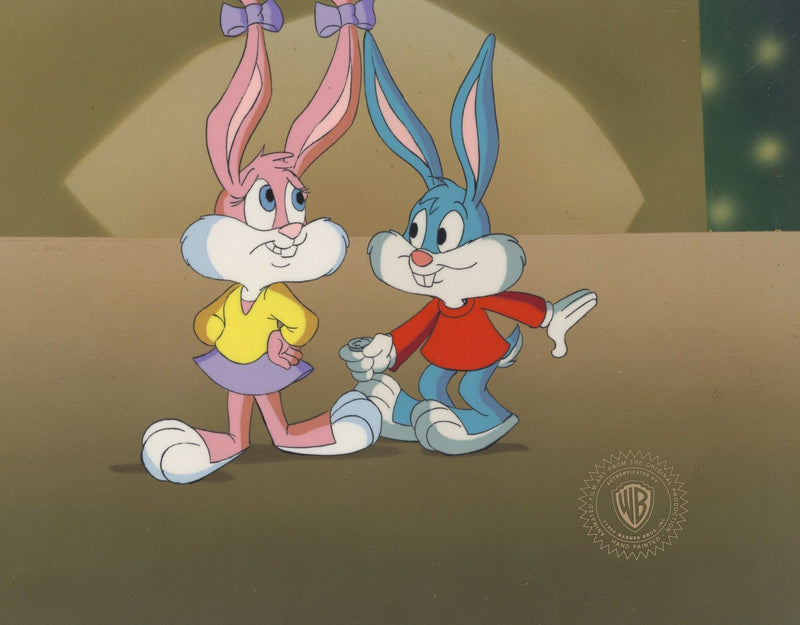 Tiny Toons Original Production Cel: Buster Bunny and Babs Bunny - Choice Fine Art
