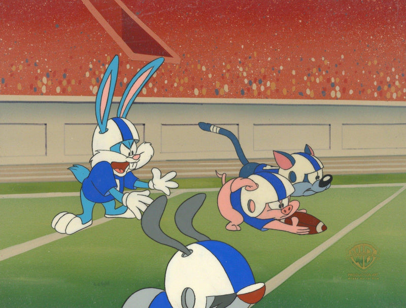 Tiny Toons Original Production Cel: Buster Bunny, Hamton J. Pig, and Furball - Choice Fine Art