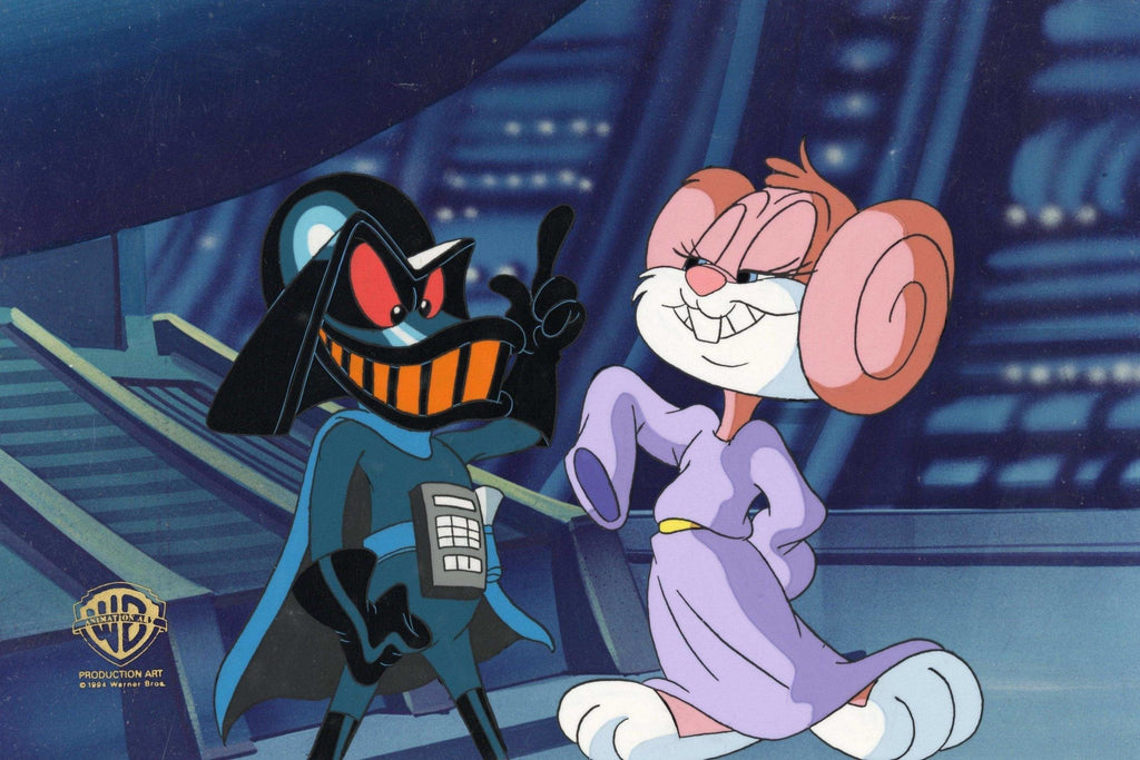 Tiny Toons Original Production Cel: Duck Vader And Babs Bunny - Choice Fine Art