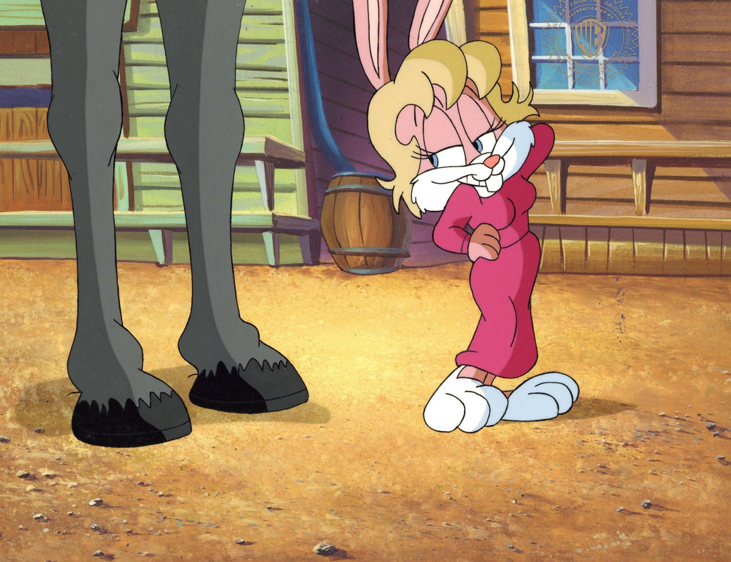 Tiny Toons Original Production Cel on Original Background: Babs Bunny - Choice Fine Art