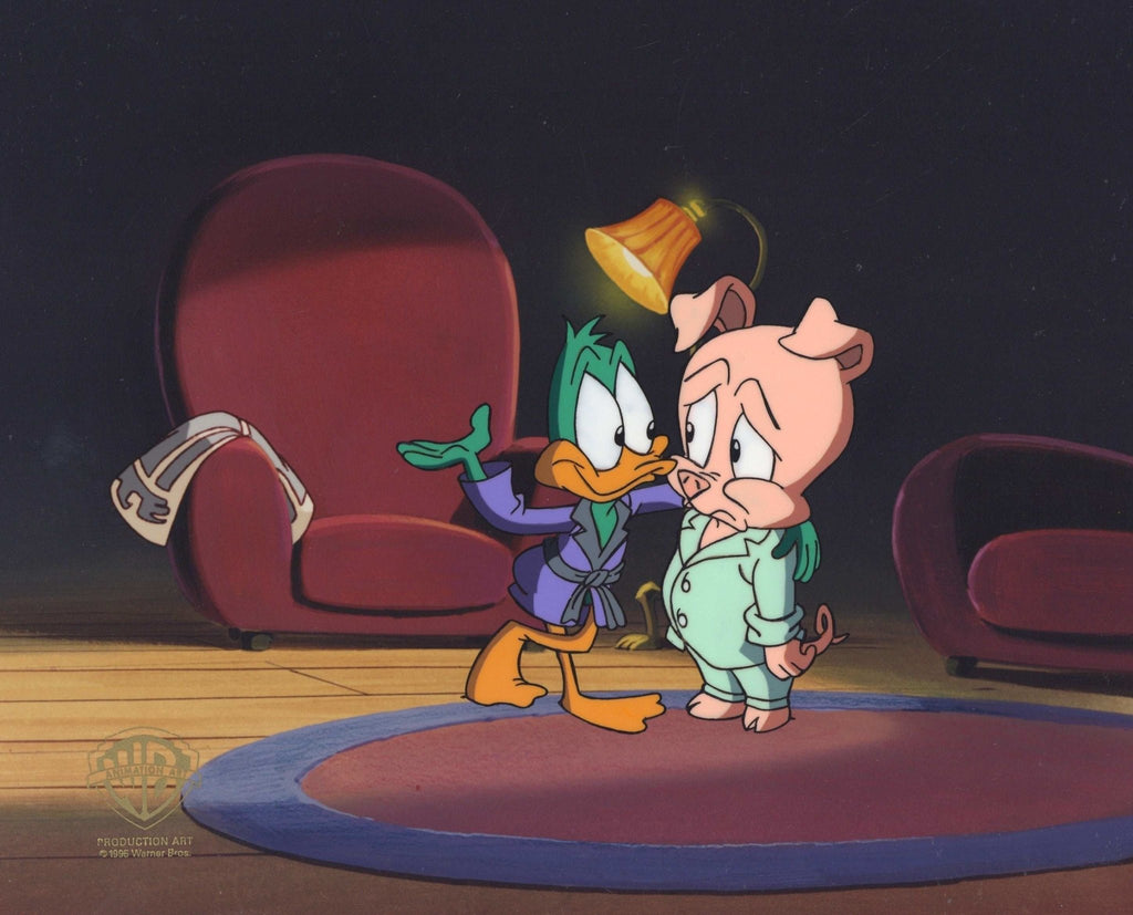 Tiny Toons Original Production Cel: Plucky and Hamton J. Pig - Choice Fine Art