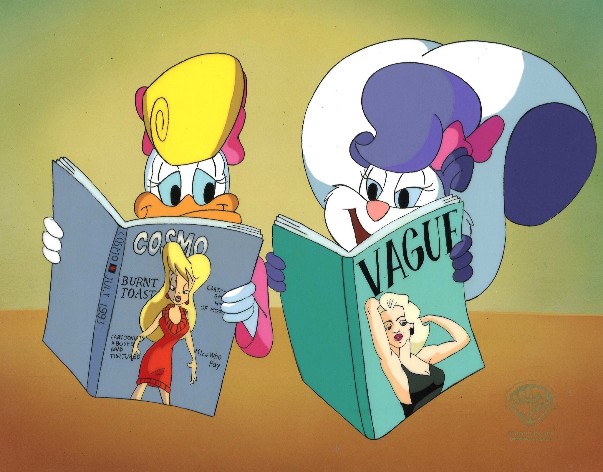 Tiny Toons Original Production Cel Shirley The Loon And Fifi La Fume Choice Fine Art 7555