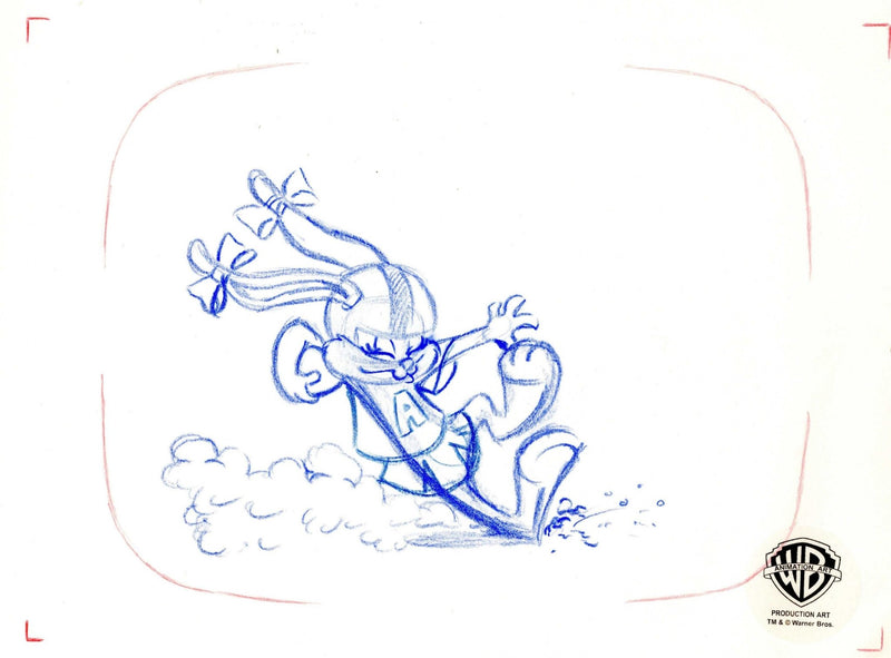 Tiny Toons Original Production Cel with Matching Drawing: Babs Bunny - Choice Fine Art