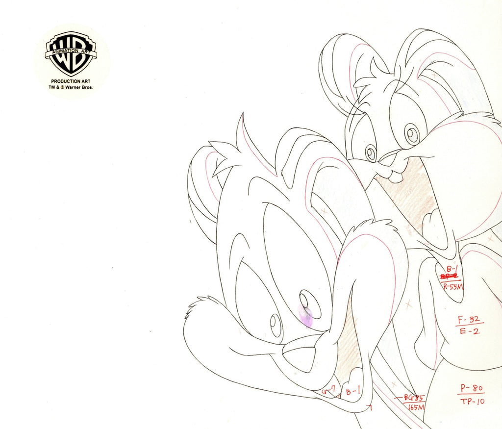 Tiny Toons Original Production Drawing: Buster and Babs Bunny - Choice Fine Art