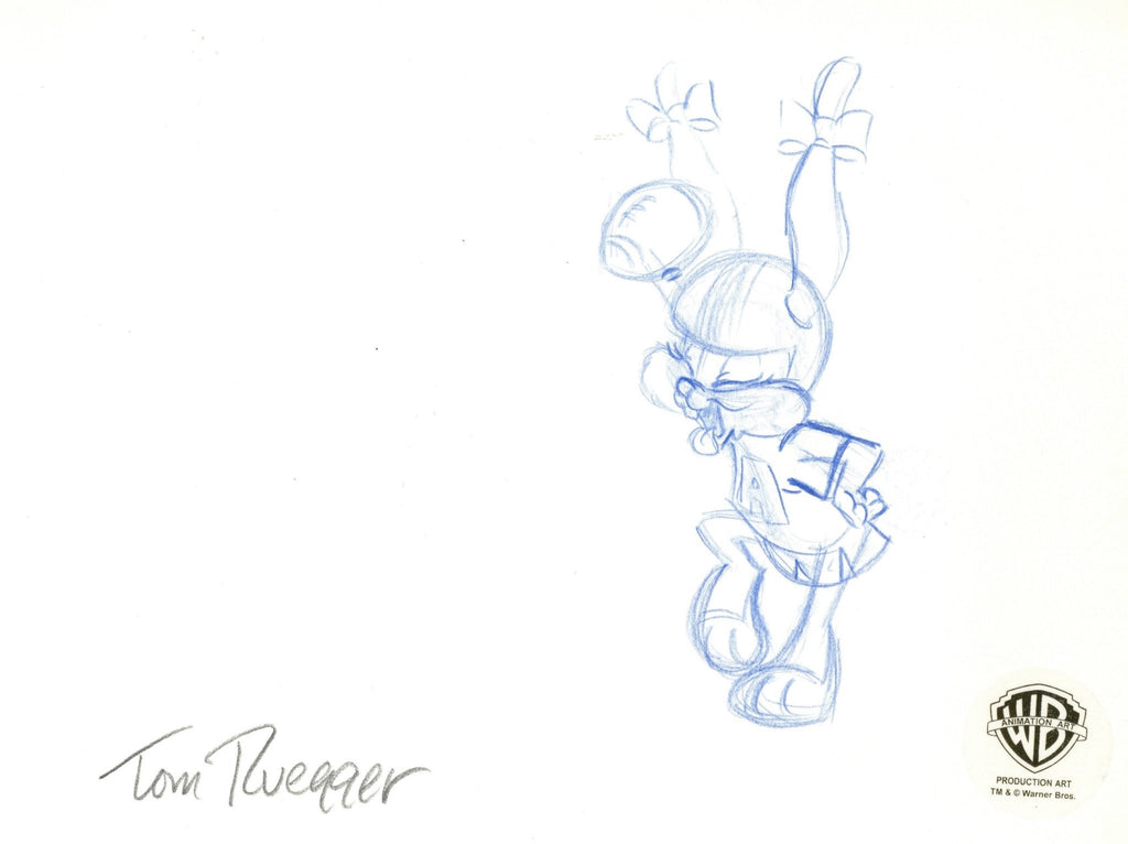Tiny Toons Original Production Drawing Signed by Tom Ruegger: Babs Bunny - Choice Fine Art