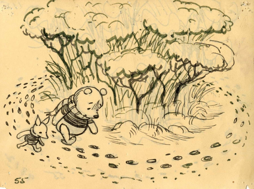 Winnie the Pooh and Tigger Too, Original Storyboard: Pooh and Piglet - Choice Fine Art