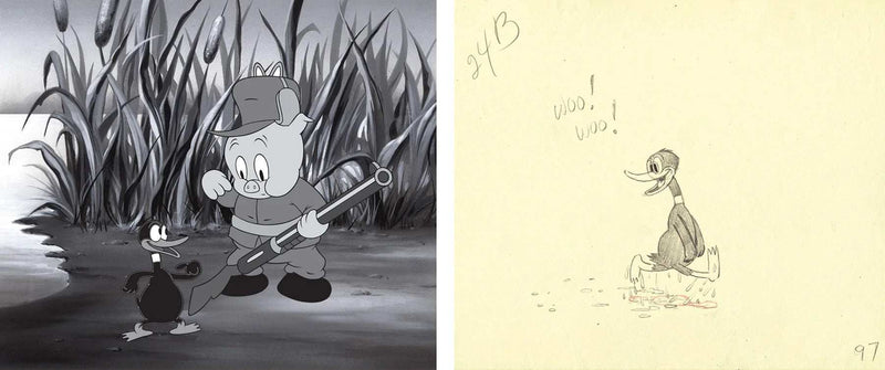 WOO! WOO! DIPTYCH Limited Edition Cel LOONEY TUNES FINE ART