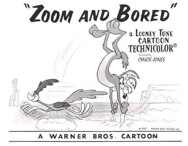 ZOOM AND BORED | Limited Edition Animation Giclees | LOONEY TUNES FINE ART